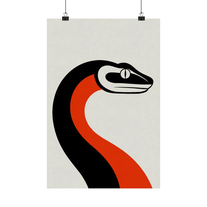 The Year of the Snake -  Mod Graphic Art Matte Vertical Poster