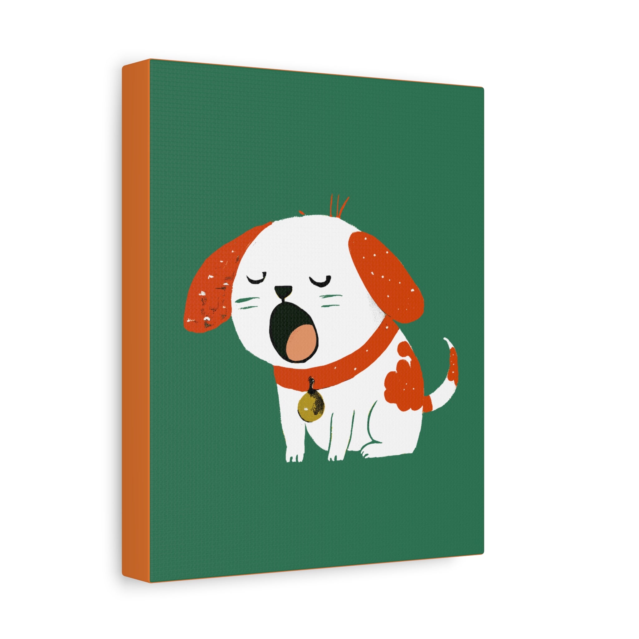 Midwest Mod Sleepy Pup Nursery Kids Art Print - Matte Canvas, Stretched, 1.25"