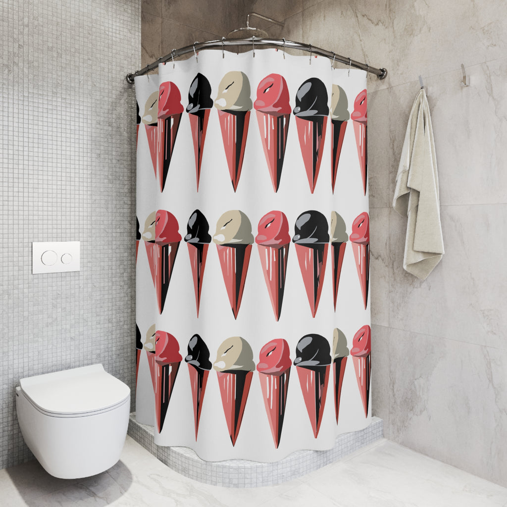 Modern Ice Cream Cones No. 2 Shower Curtain