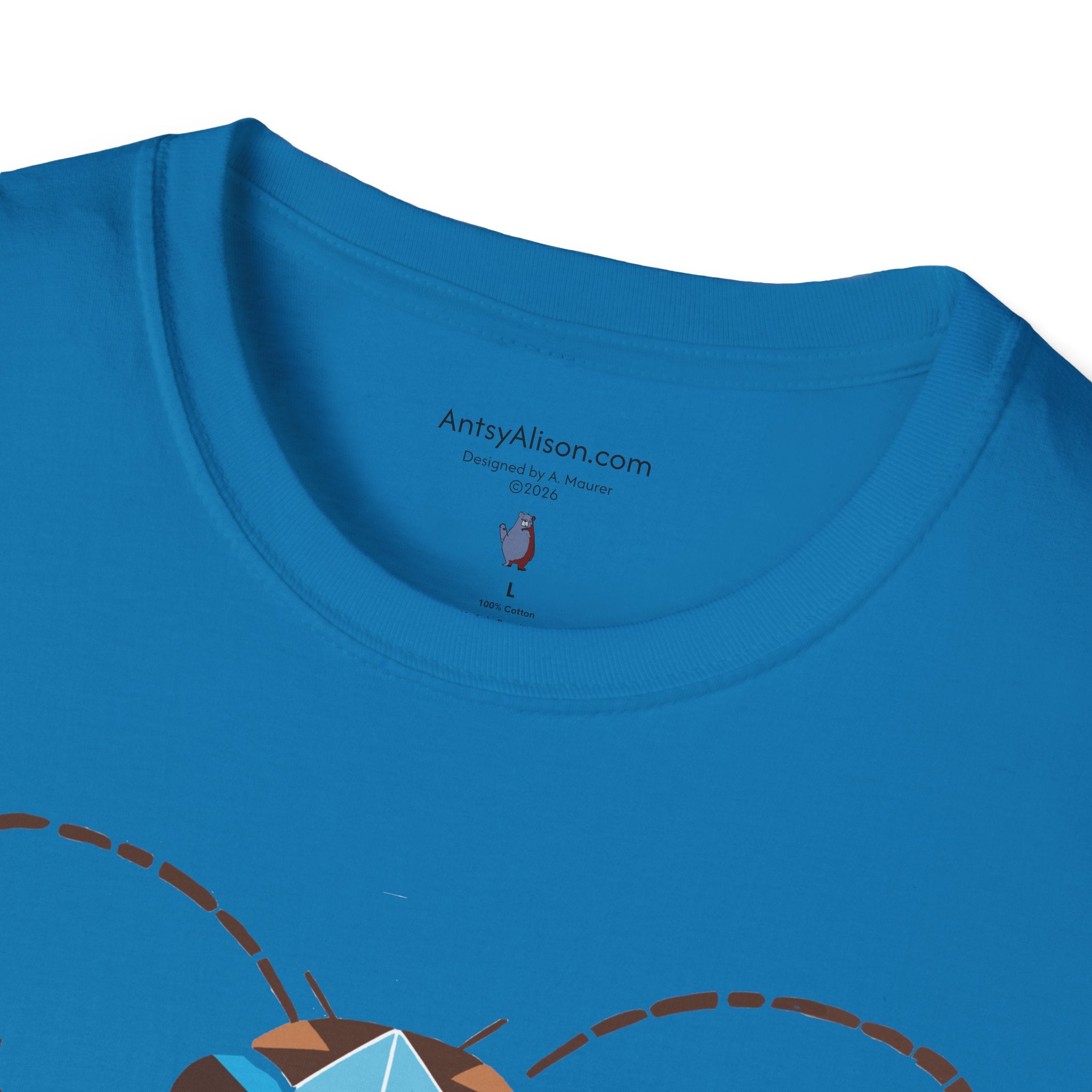Midwest Modern Deco Beetle - Unisex Softstyle T-Shirt