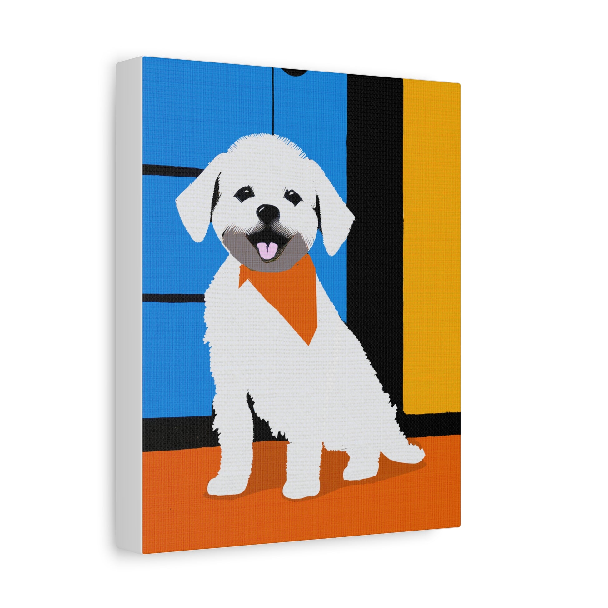 Midwest Mod Dog  Welcome Home Art Print - Matte Canvas, Stretched, 1.25"