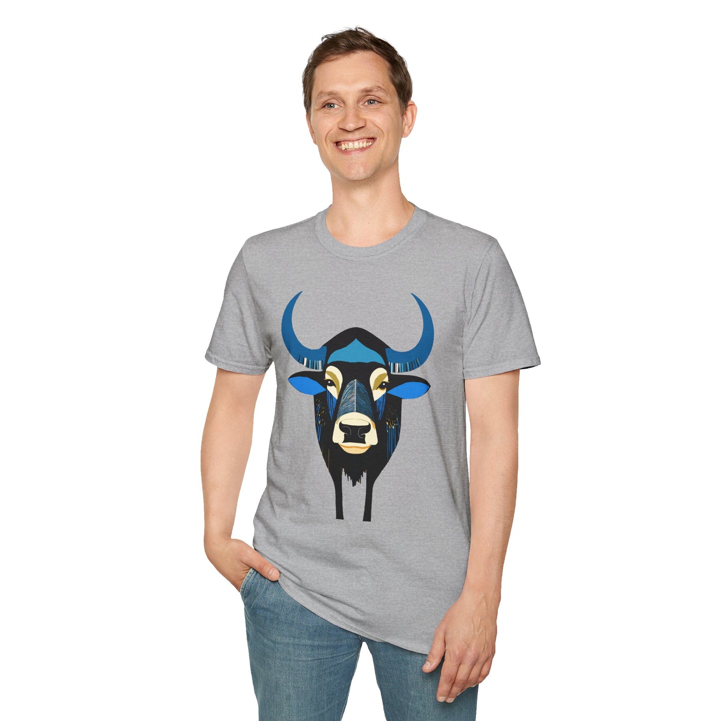 Modern Bison Buffalo - 100% Cotton T-Shirt