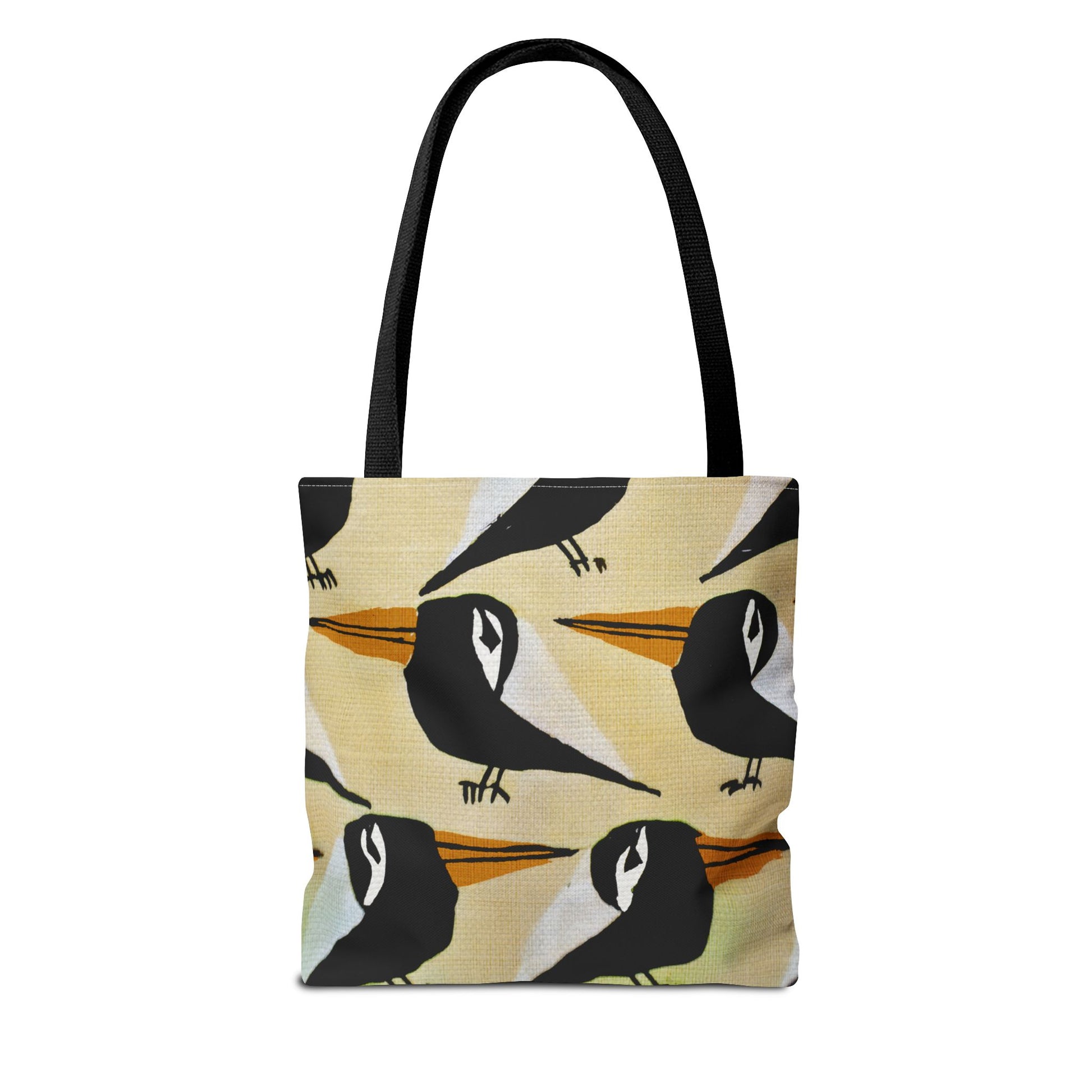 Whimsical Bird Pattern Tote Bag, Eco-Friendly Shopping Bag, Beach Tote, Gift for Nature Lovers, Summer Accessory, Lightweight Carryall