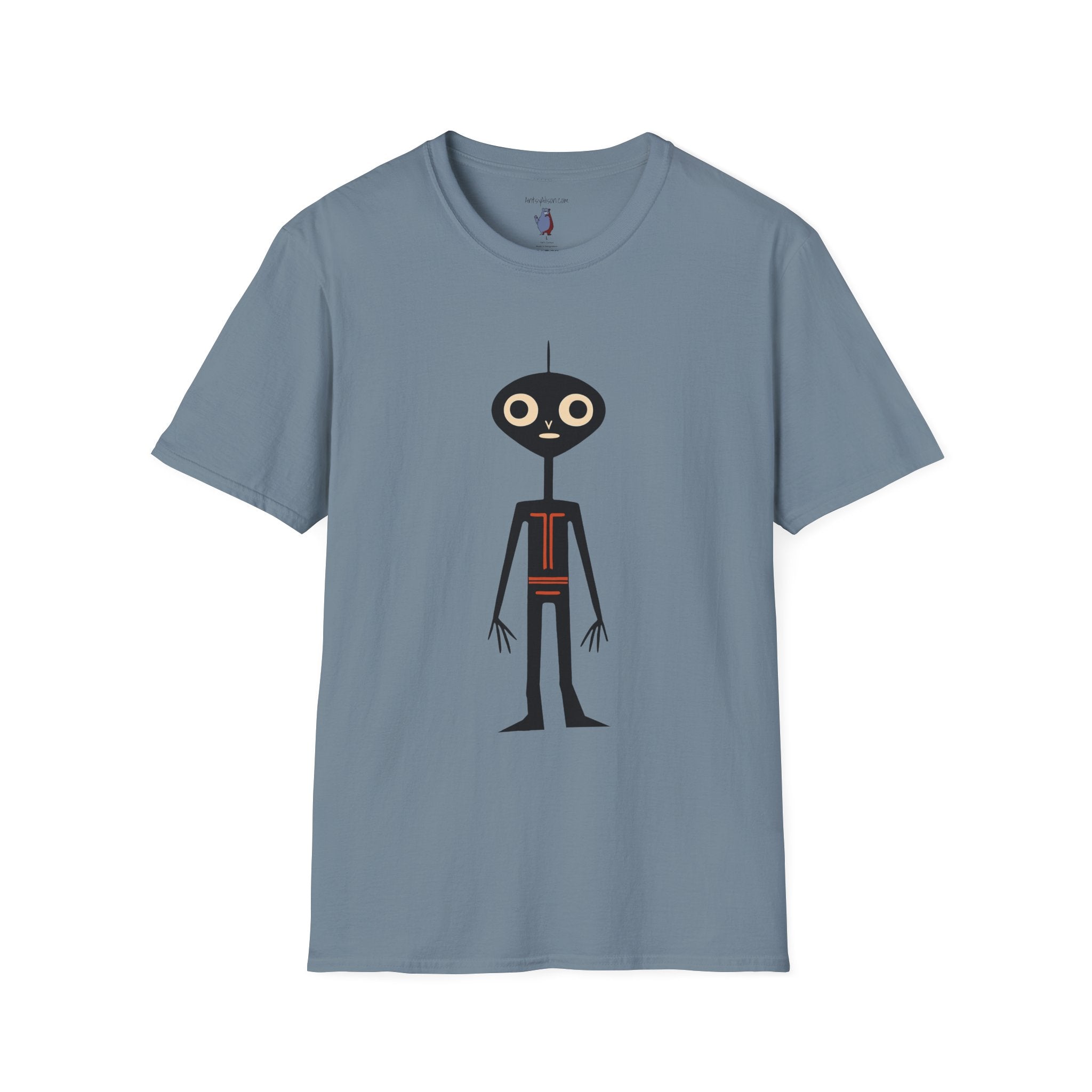 Midwest Modern UAP Alien Number One Graphic Art Tee - 100% Cotton T-Shirt