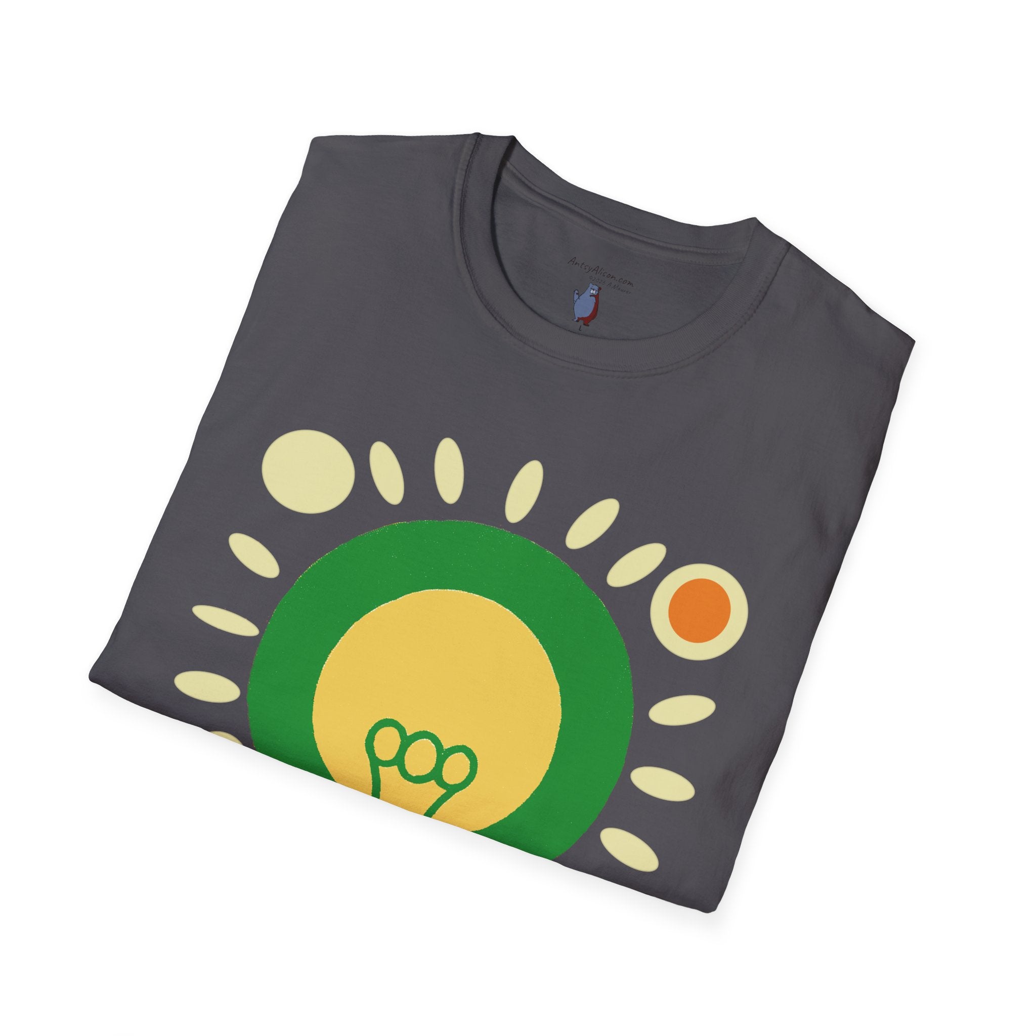 Midwest Modern Pop Icon Light Bulb - 100% Cotton Graphic Tee - light bulb, bright idea