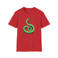 Midwest Modern Pop Icon Green Snake- 100% Cotton Graphic Tee - animal lovers, green, snake, reptile