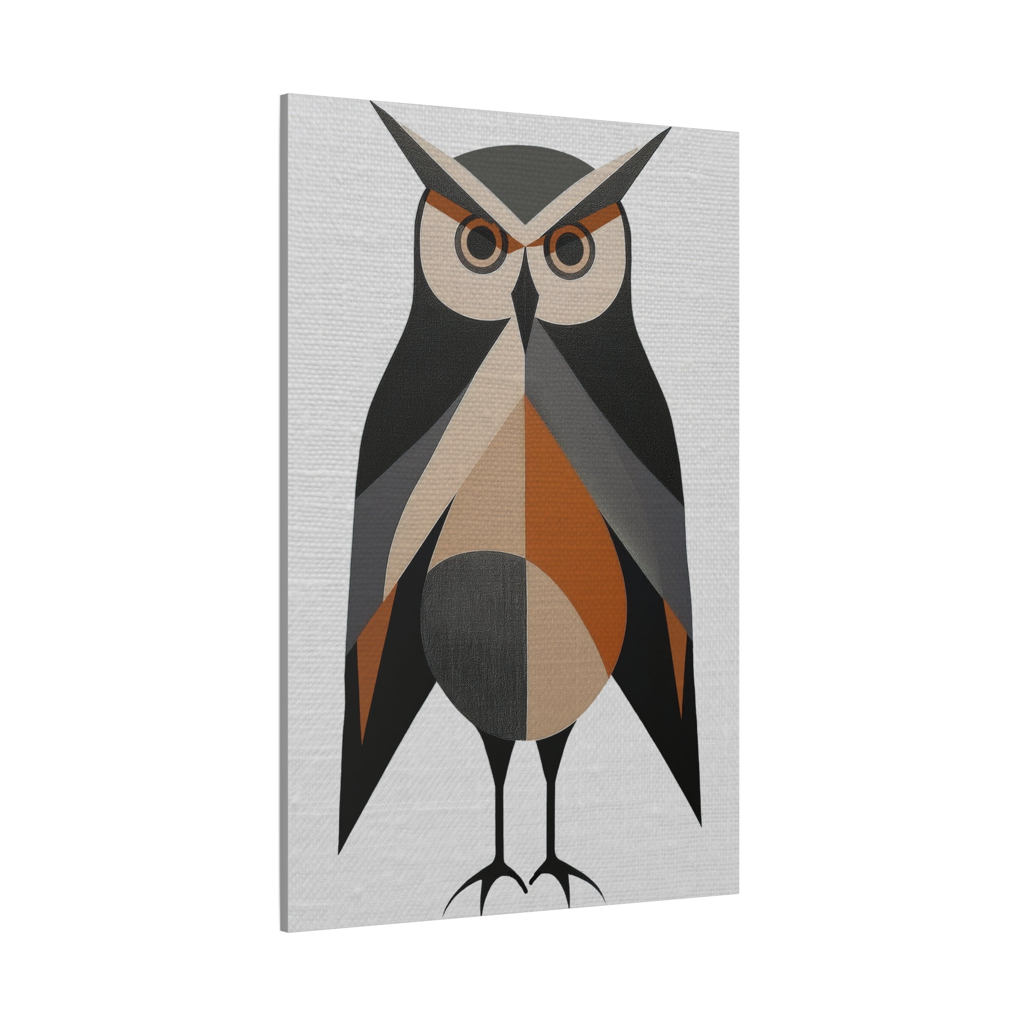 Midwest Modern Caped Crusader Owl - Matte Canvas, Stretched, 1.25"