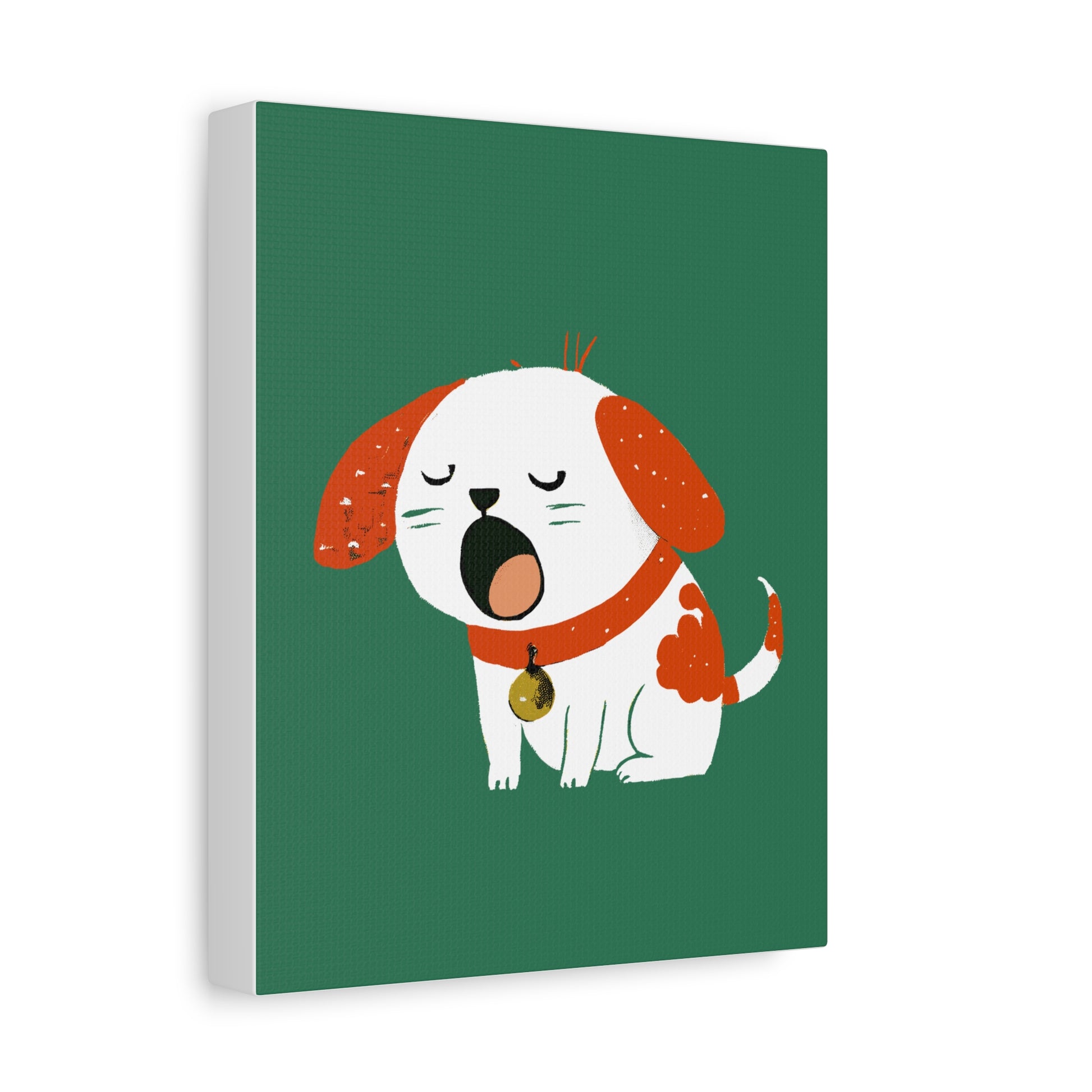 Midwest Mod Sleepy Pup Nursery Kids Art Print - Matte Canvas, Stretched, 1.25"