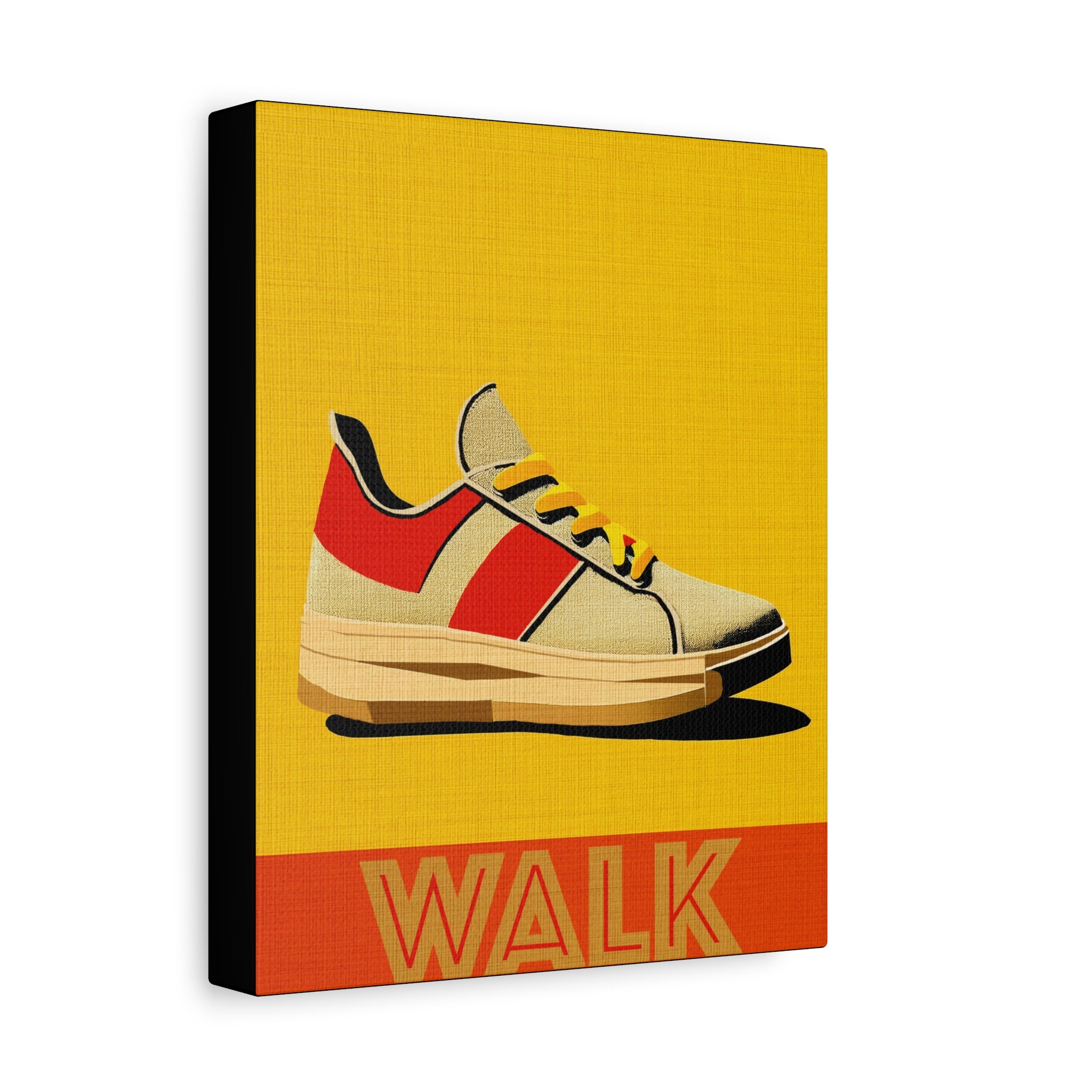 Midwest Modern WALK Walking Activity Art Print - Matte Canvas, Stretched, 1.25"