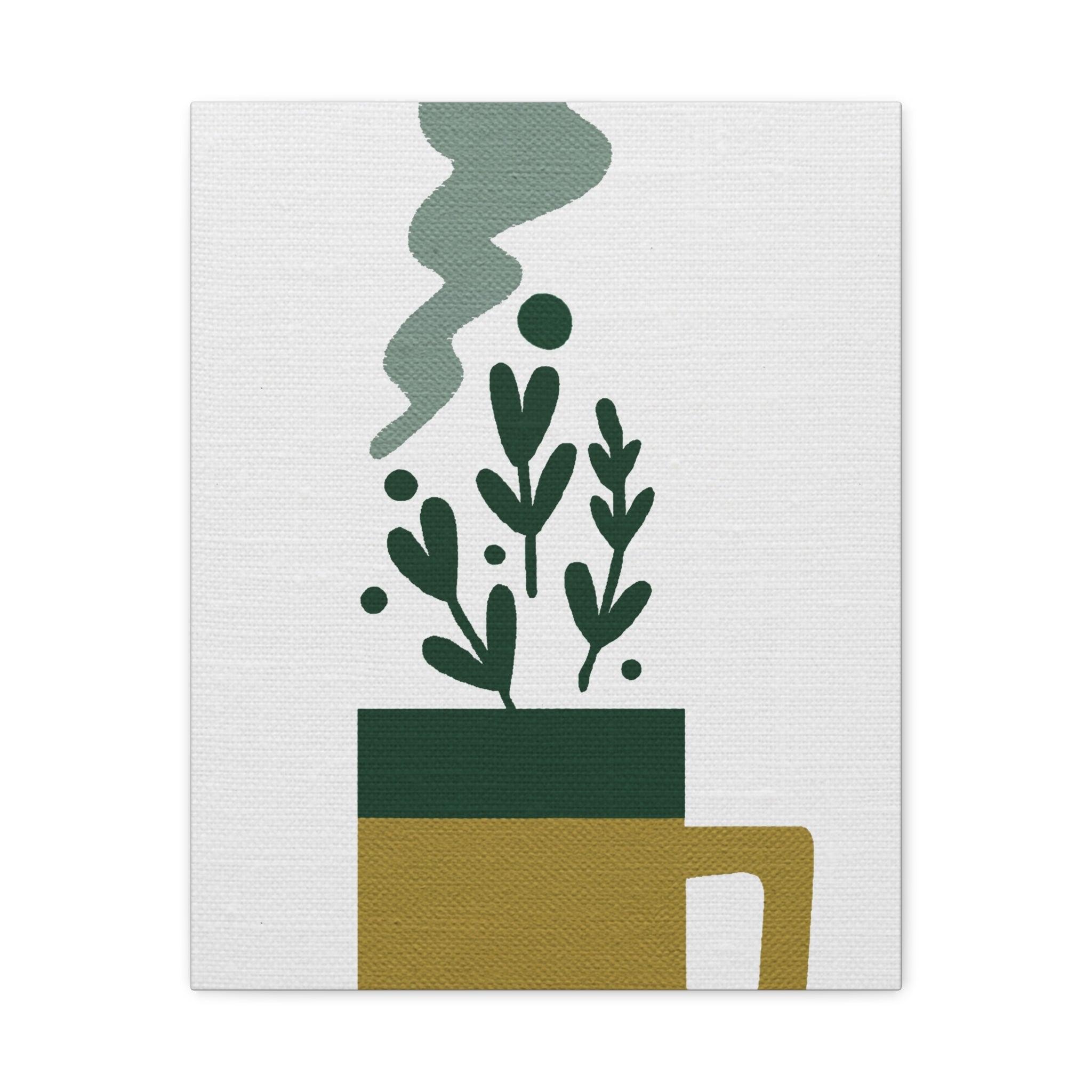 Midwest Modern Cup of Goodness Graphic Art Print - Matte Canvas, Stretched, 1.25" - coffee lovers - kitchen - wall art