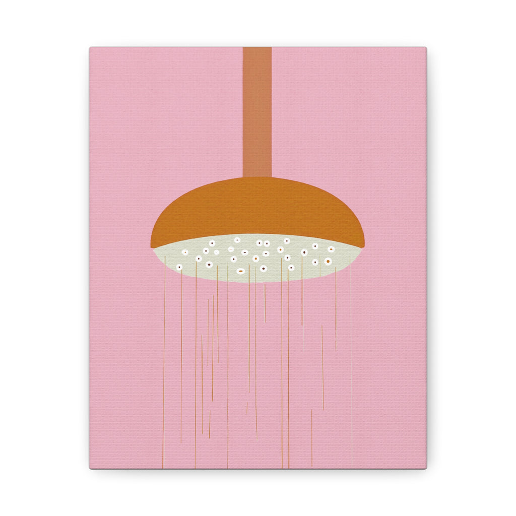 MCM Inspired Pop Art Shower Head No. 2 Canvas Gallery Wrap