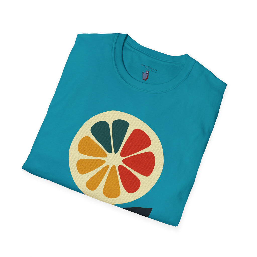 Midwest Modern Pop Art Lemon Flower - 100% Cotton Graphic Tee - unisex, pop, lemon, icon