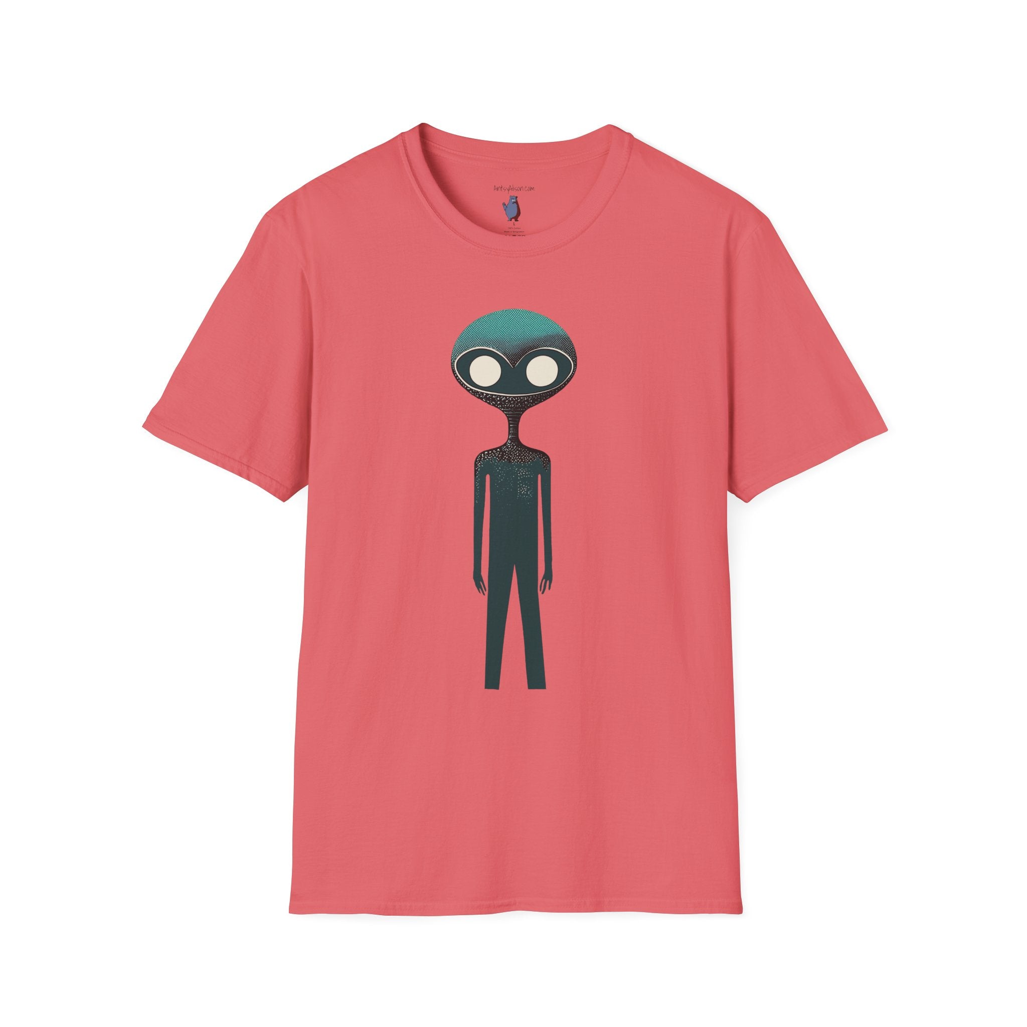 Midwest Modern UAP UFO Alien Number Two Graphic Art Tee - 100% Cotton T-Shirt