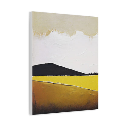 Moody Prairie Landscape Graphic Art Print - Matte Canvas, Stretched, 1.25"