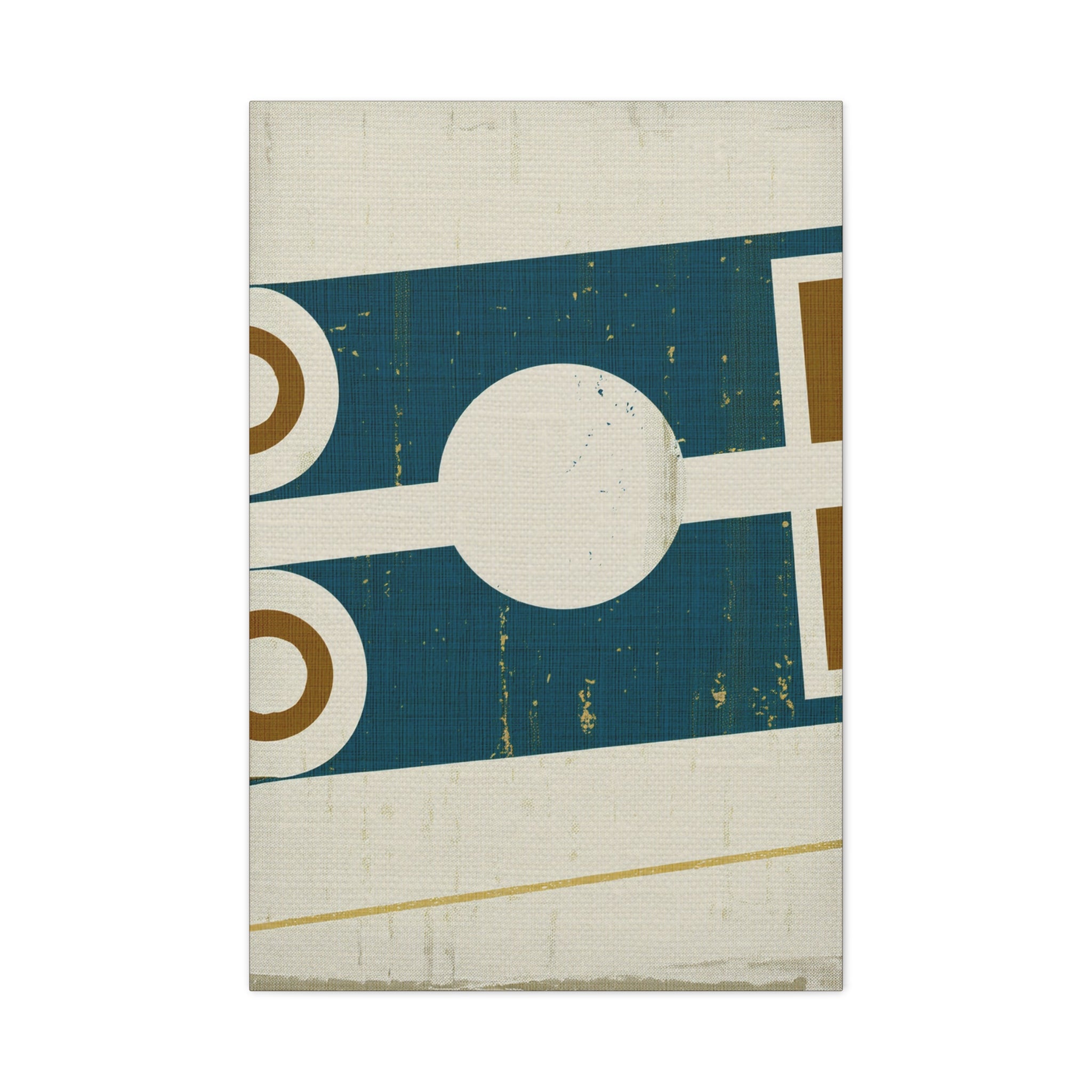 Midwest Modern Abstract Retro Game Sports Board #1 - Matte Canvas, Stretched, 1.25"