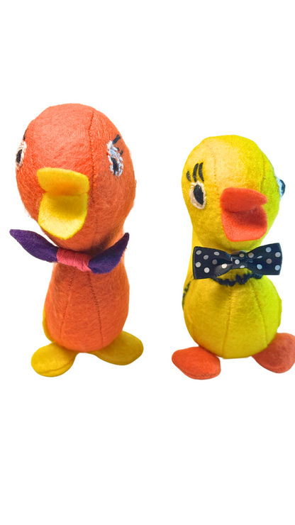 One of a Kind Plush Art Duckling Pair