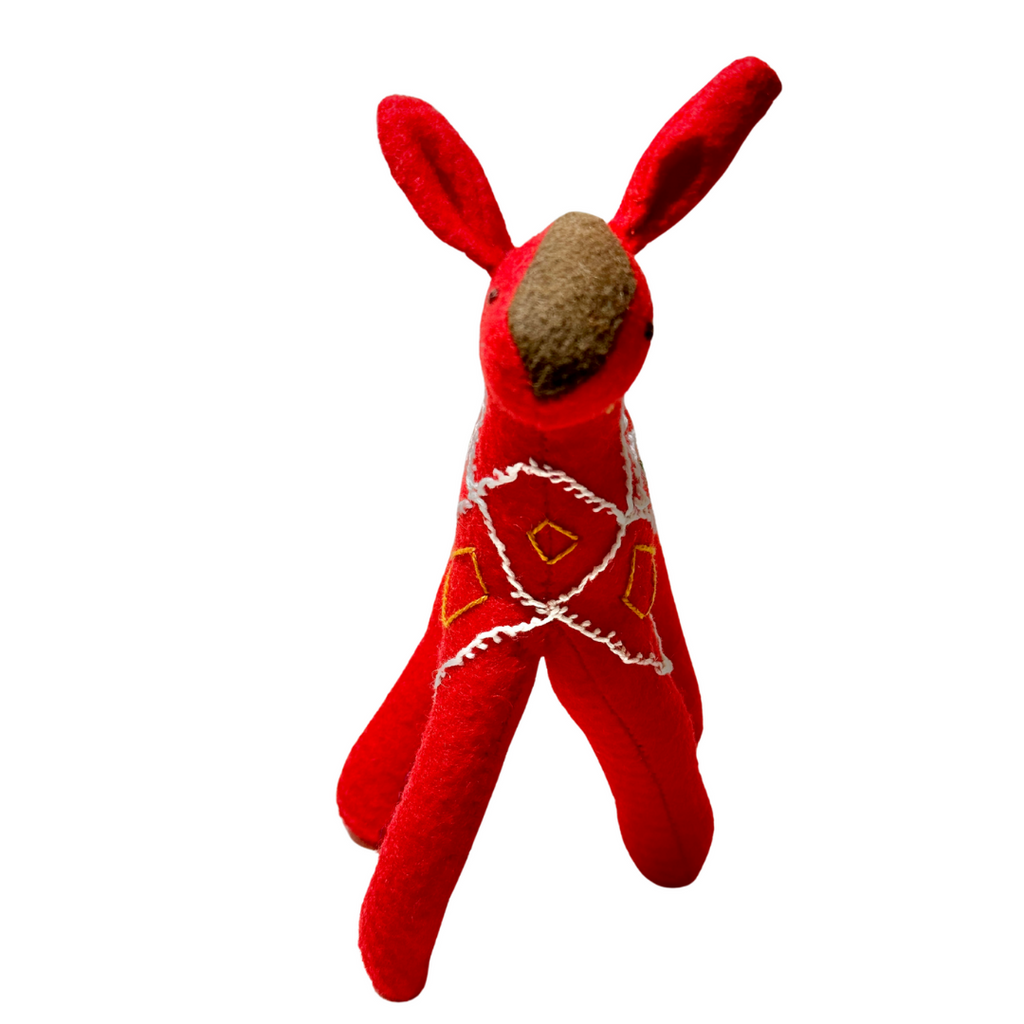 One of Kind Deer Soft Textile Art Plush Home Decor