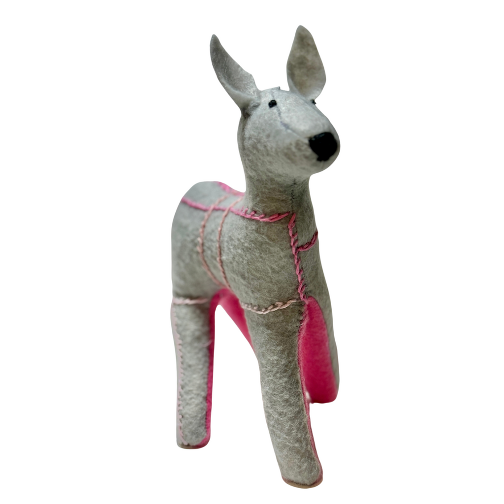 One of a Kind Deer Soft Art Textile Plush Home Decor