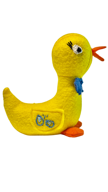 One of a Kind Plush Art Duckling