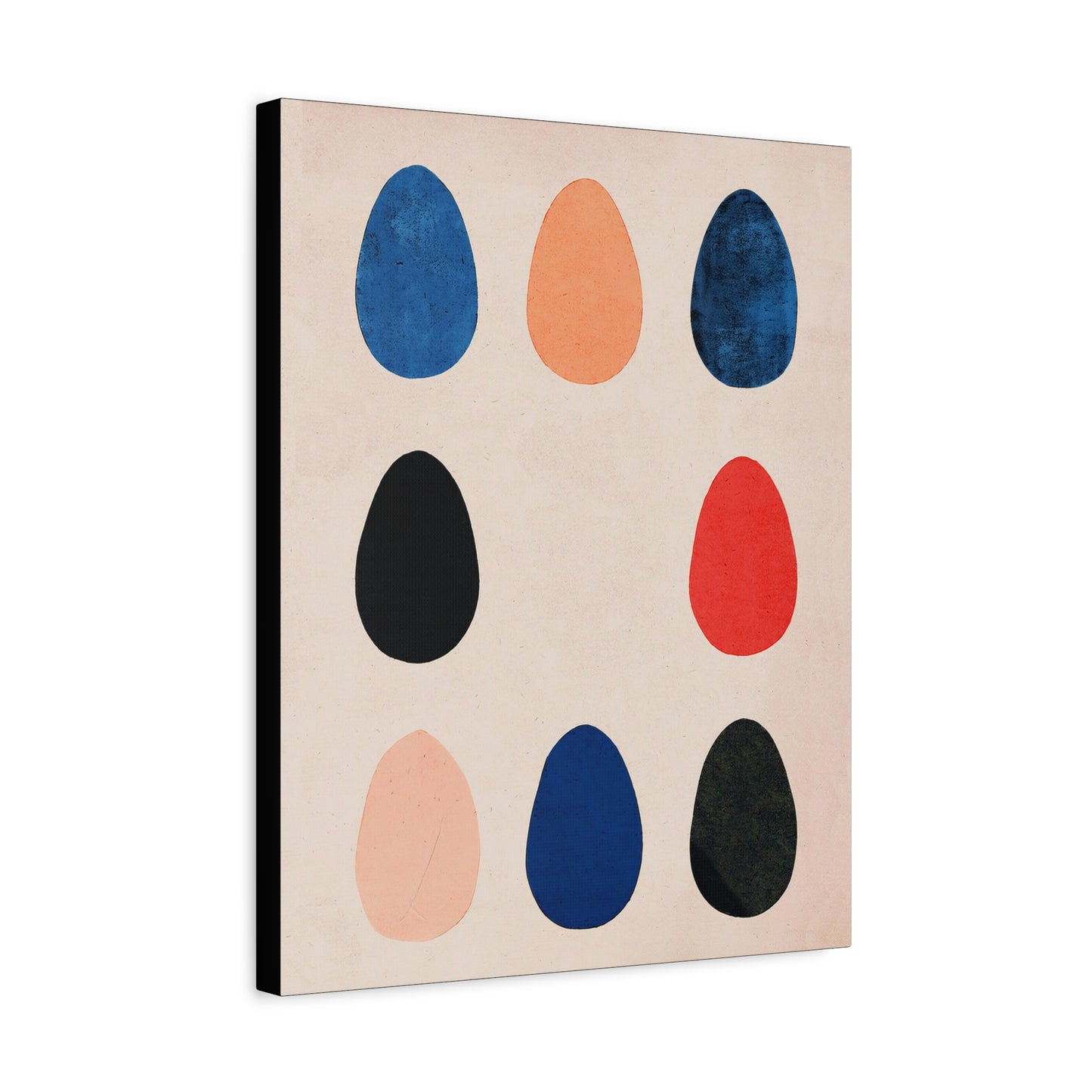 Abstract Modern Egg Display - Matte Canvas, Stretched, 1.25"