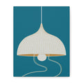 Midwest Modern Abstract Danish Modern Hanging Light Art - Matte Canvas, Stretched, 1.25" -  home decor, wall art, mid-century, mod, mcm, danish modern