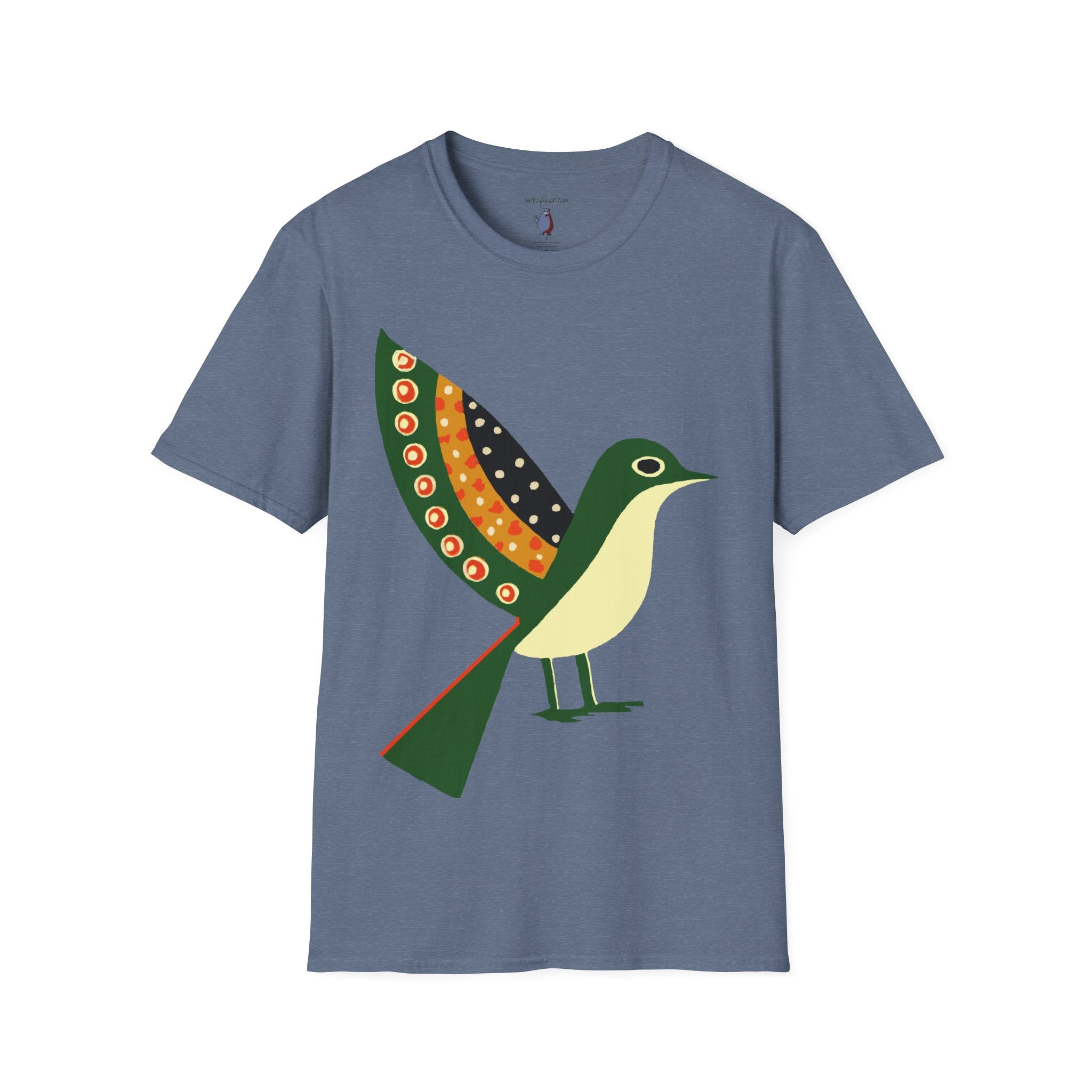 Ready to Fly Bird Graphic Art Tee - 100% Cotton T-Shirt