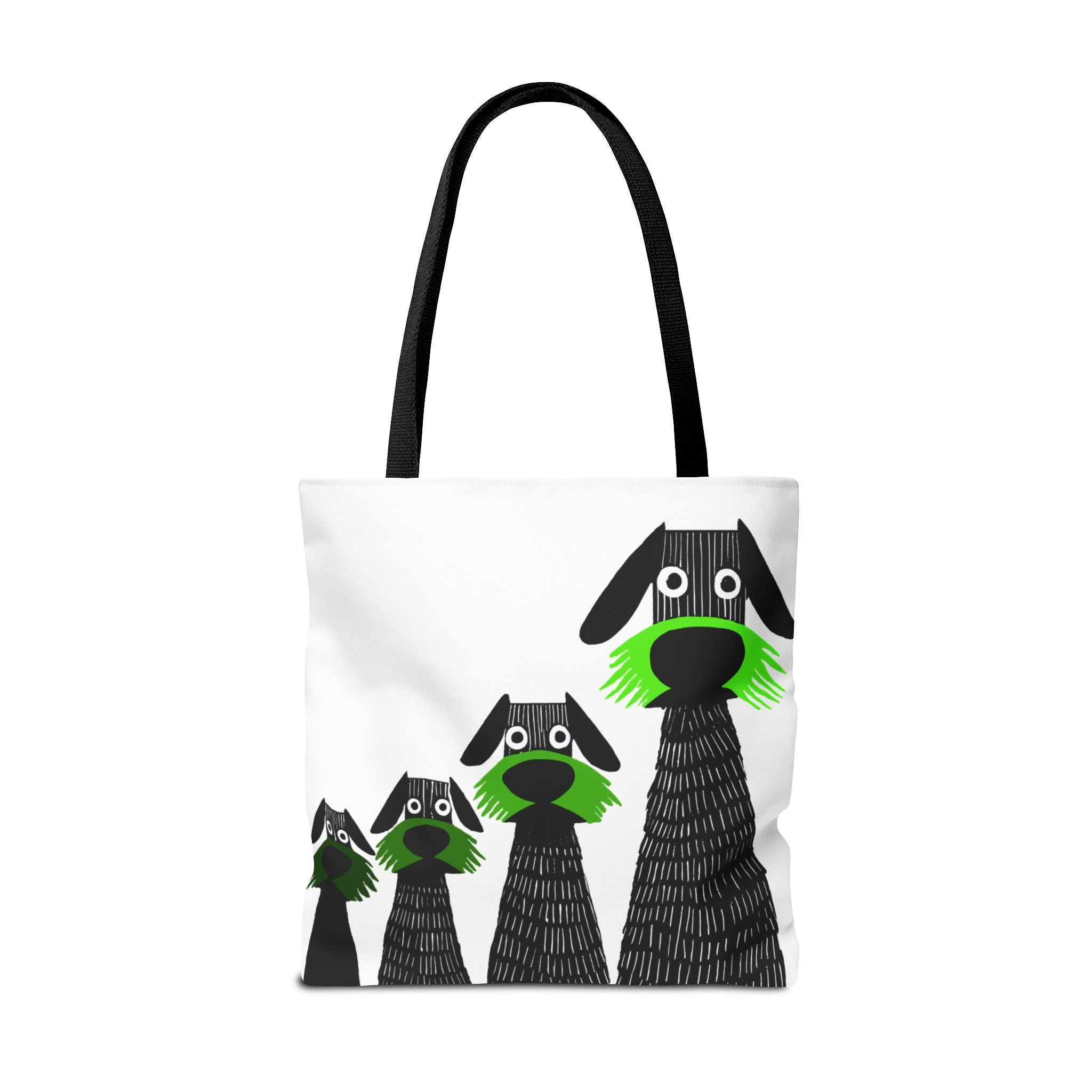 Midwest Mod Dogs on Alert Tote Bag, Eco-Friendly Shopping Bag, Beach Tote, Gift for Nature Lovers, Summer Accessory, Lightweight Carryall