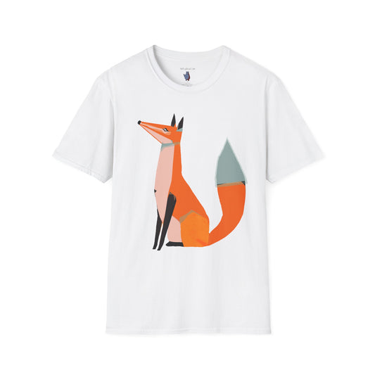 Proud and Stoic Fox Graphic Art Tee - 100% Cotton T-Shirt