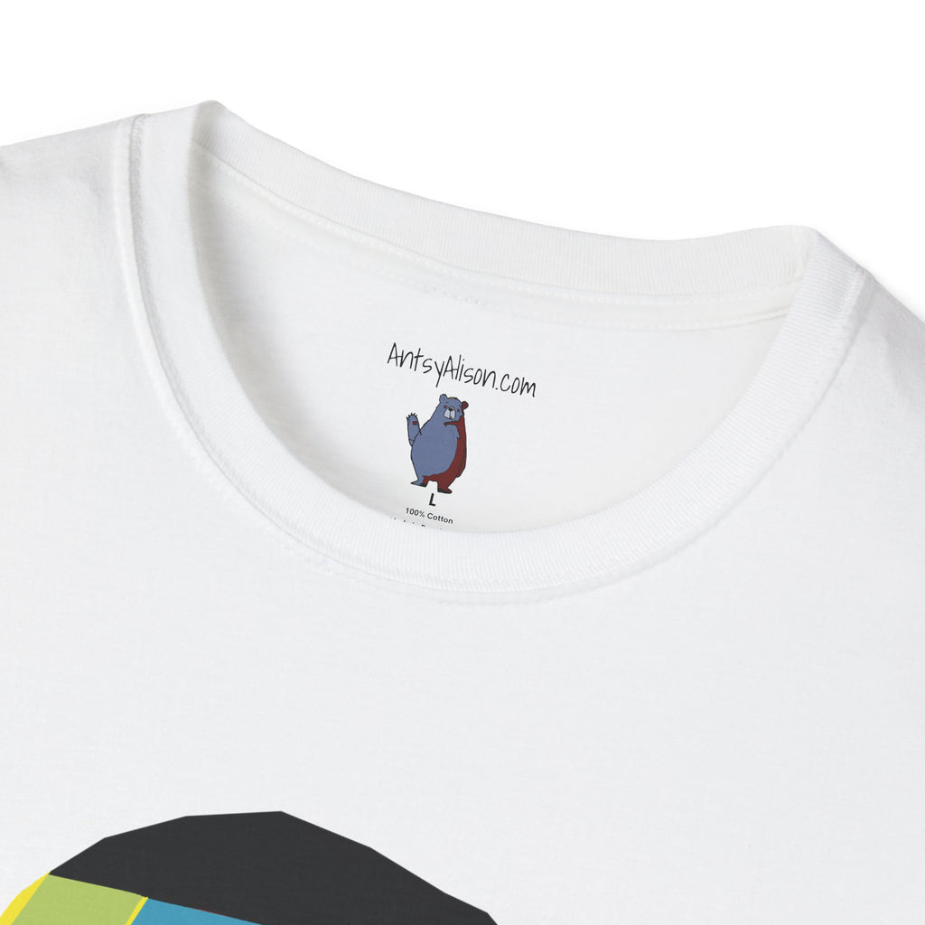 Modern Bear with Umbrella  - 100% Cotton T-Shirt