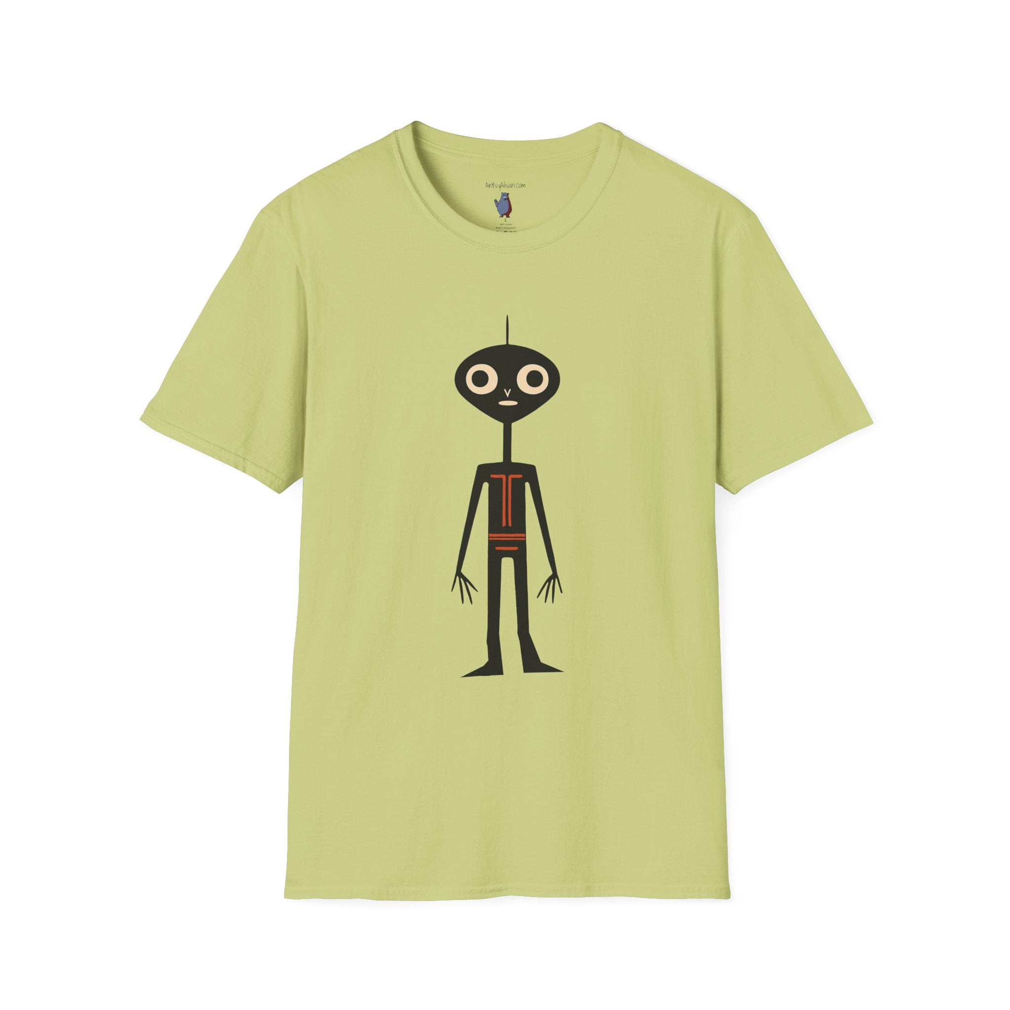 Midwest Modern UAP Alien Number One Graphic Art Tee - 100% Cotton T-Shirt