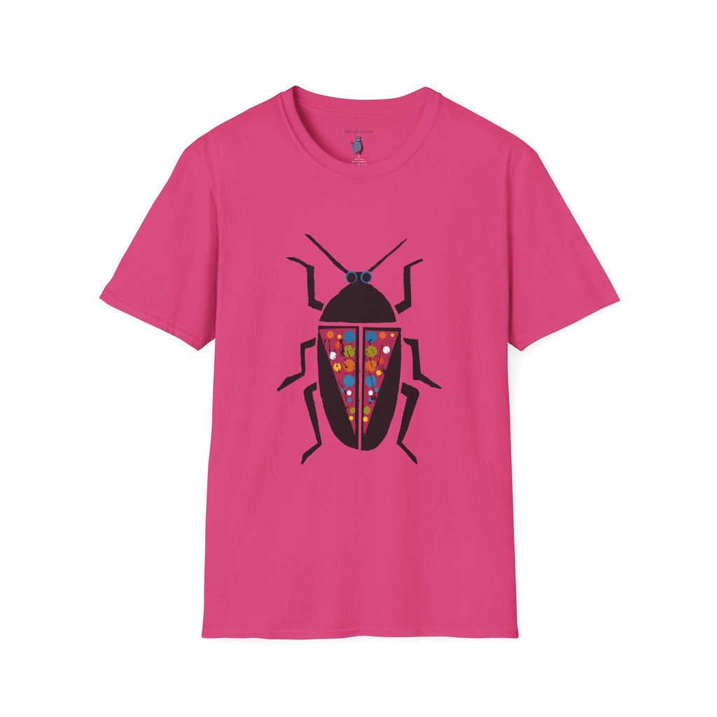 Midwest Modern Beetle Graphic Art Tee - 100% Cotton T-Shirt