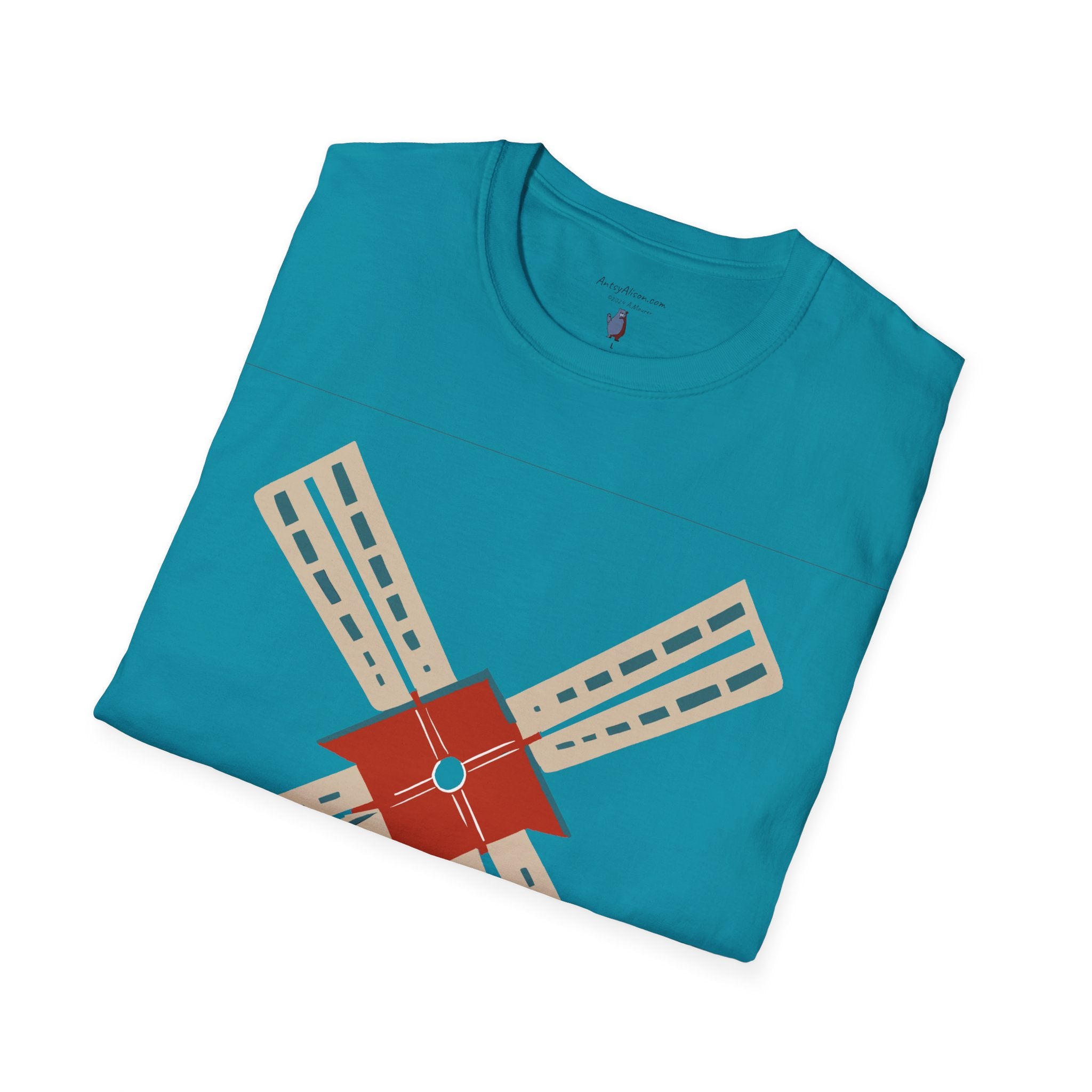 Modern Windmill - Unisex Softstyle Graphic T-Shirt