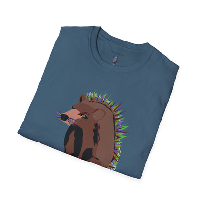 Stick With Me Graphic Art Porcupine Tee - 100% Cotton T-Shirt