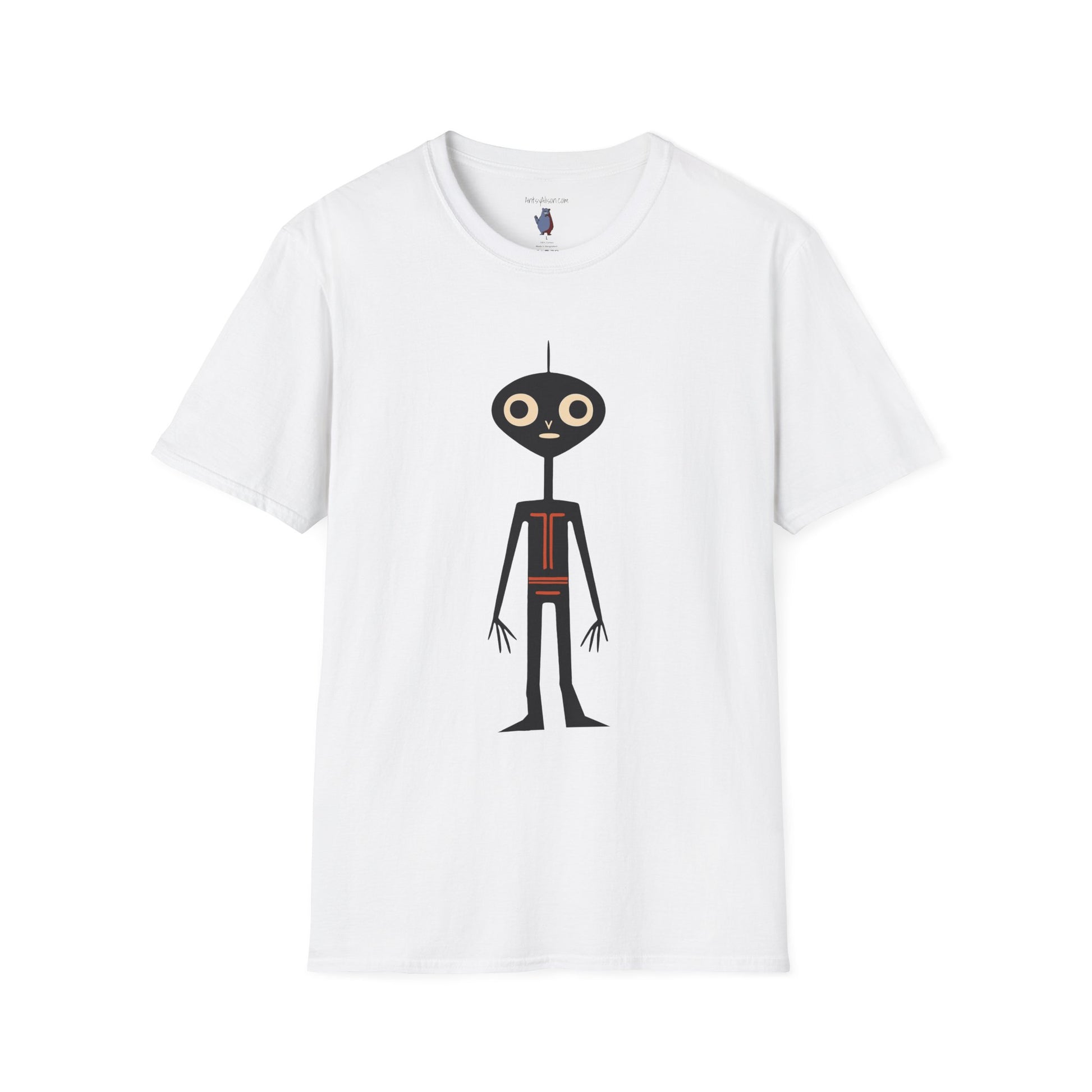 Midwest Modern UAP Alien Number One Graphic Art Tee - 100% Cotton T-Shirt