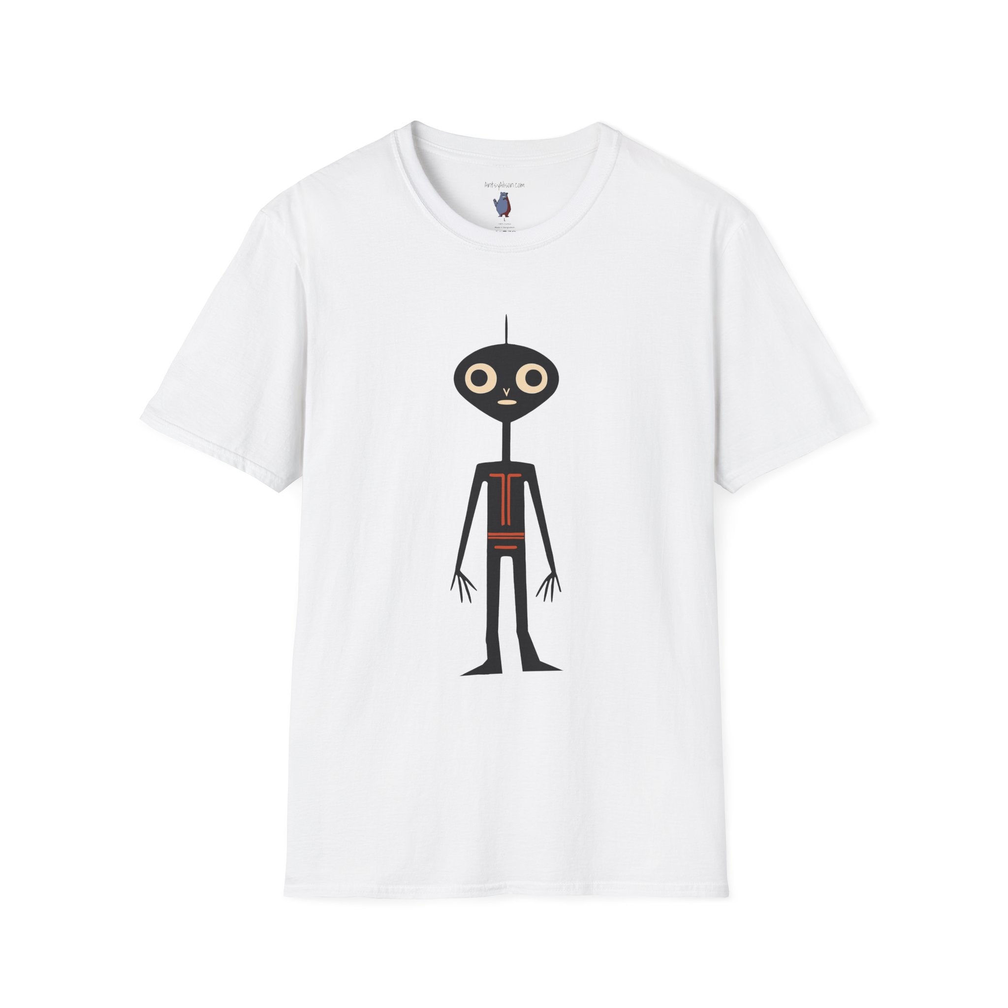 Midwest Modern UAP Alien Number One Graphic Art Tee - 100% Cotton T-Shirt