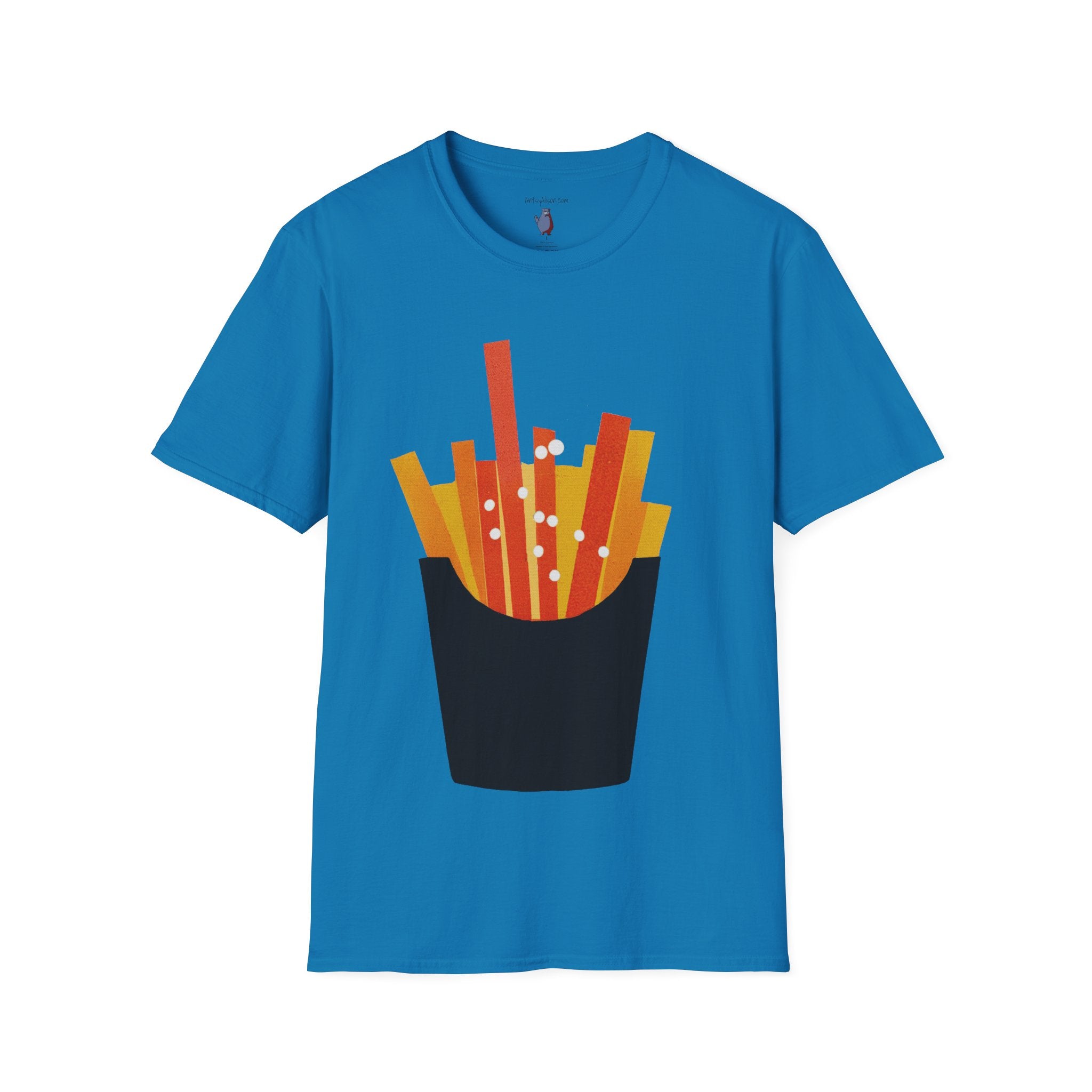 French Fry Fries Graphic Art Tee - 100% Cotton T-Shirt
