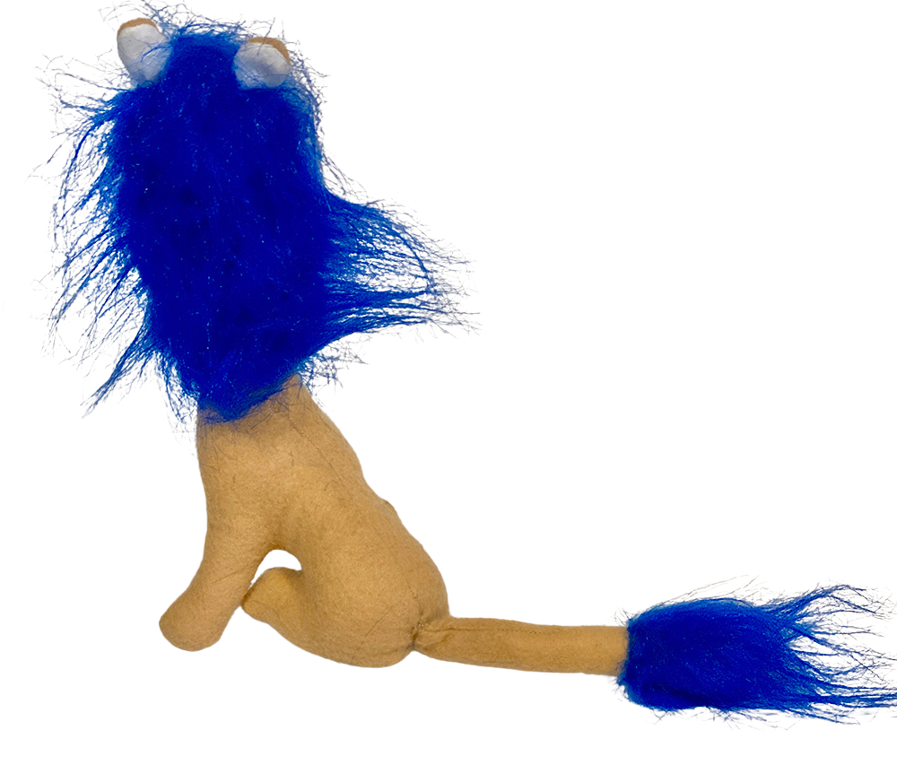 One of a Kind Lion Soft Textile Art Plush Home Decor