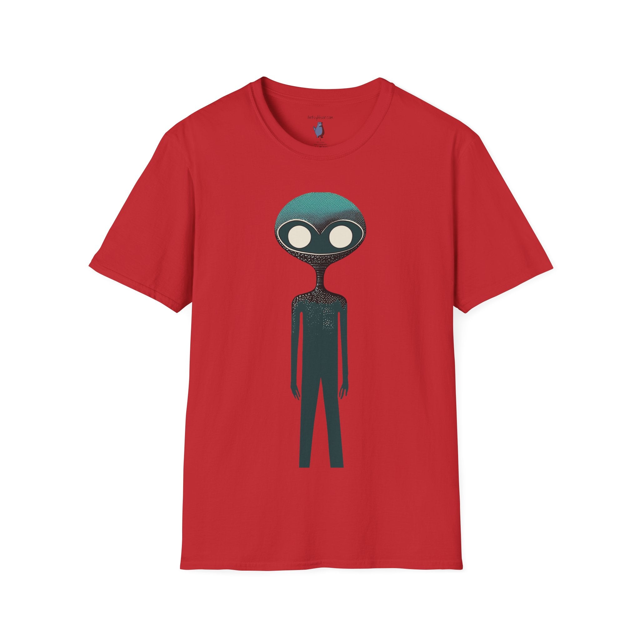 Midwest Modern UAP UFO Alien Number Two Graphic Art Tee - 100% Cotton T-Shirt