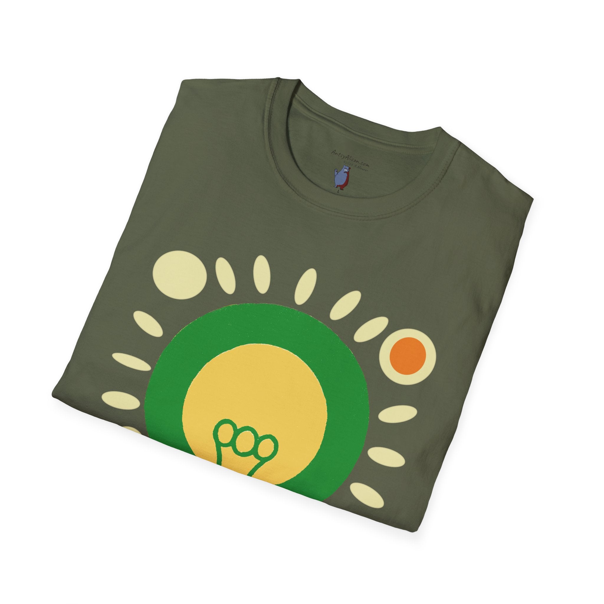 Midwest Modern Pop Icon Light Bulb - 100% Cotton Graphic Tee - light bulb, bright idea