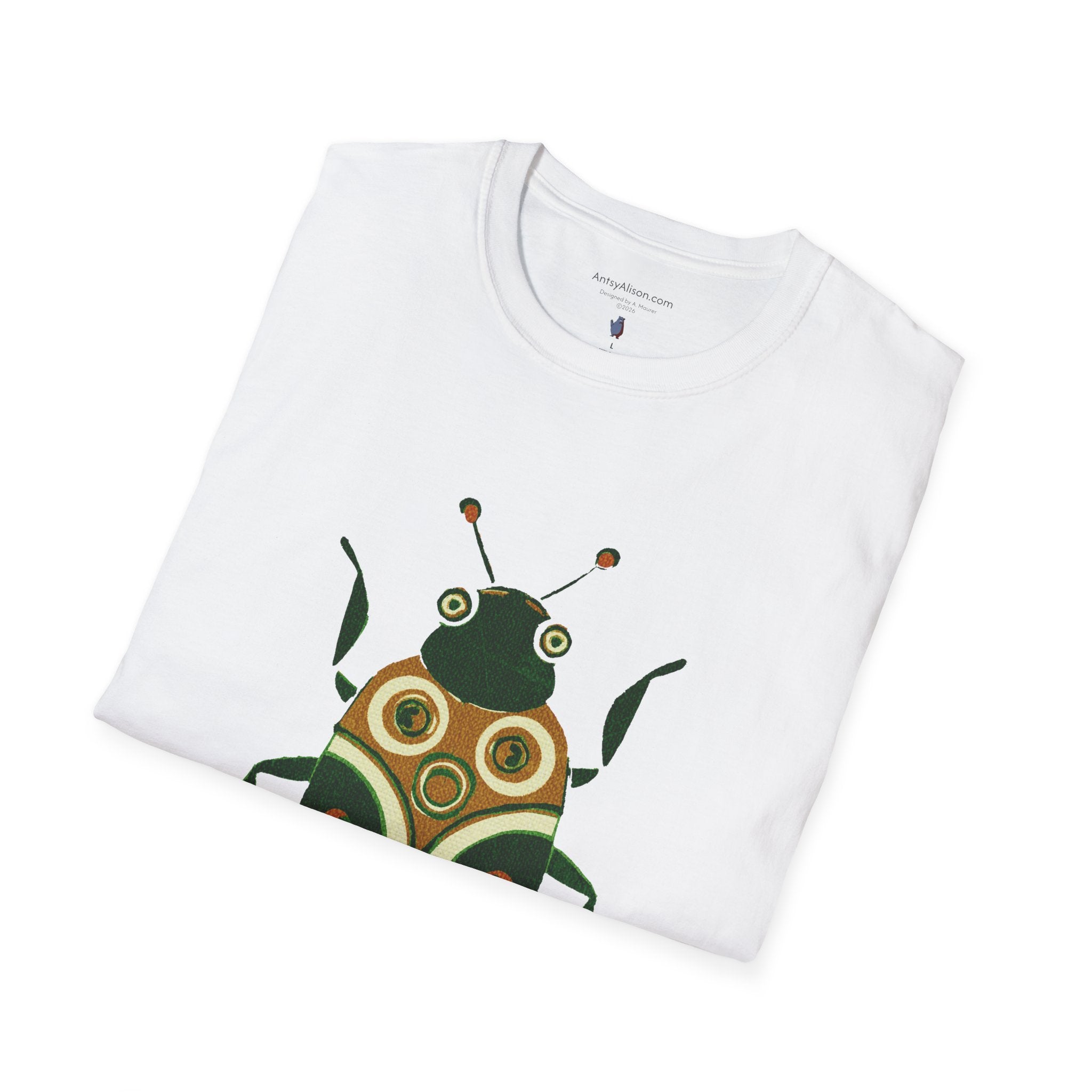 Midwest Modern Green Beetle - Unisex Softstyle T-Shirt
