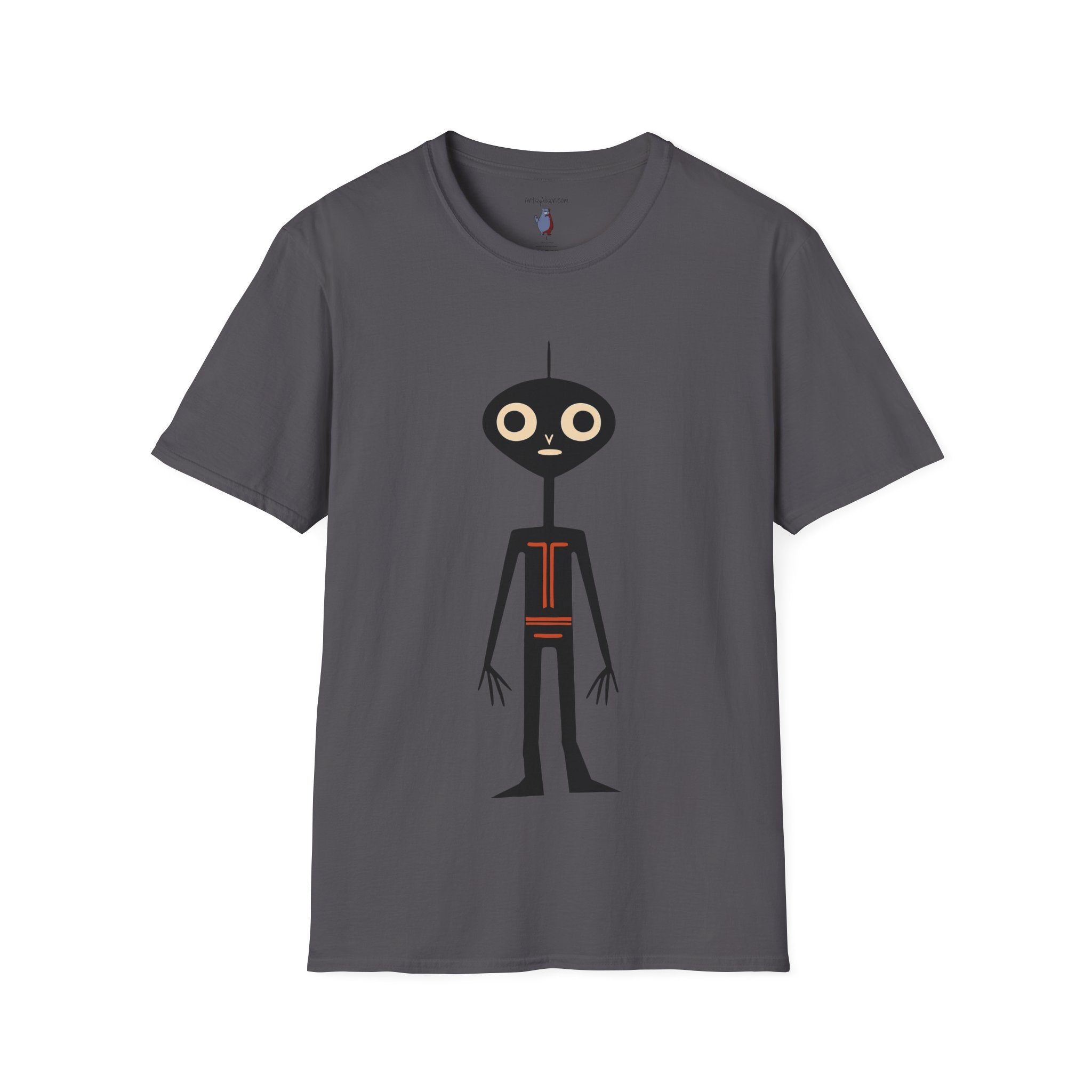 Midwest Modern UAP Alien Number One Graphic Art Tee - 100% Cotton T-Shirt