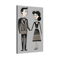 When Two Are in Love Couple Graphic Art Print - Matte Canvas, Stretched, 1.25"