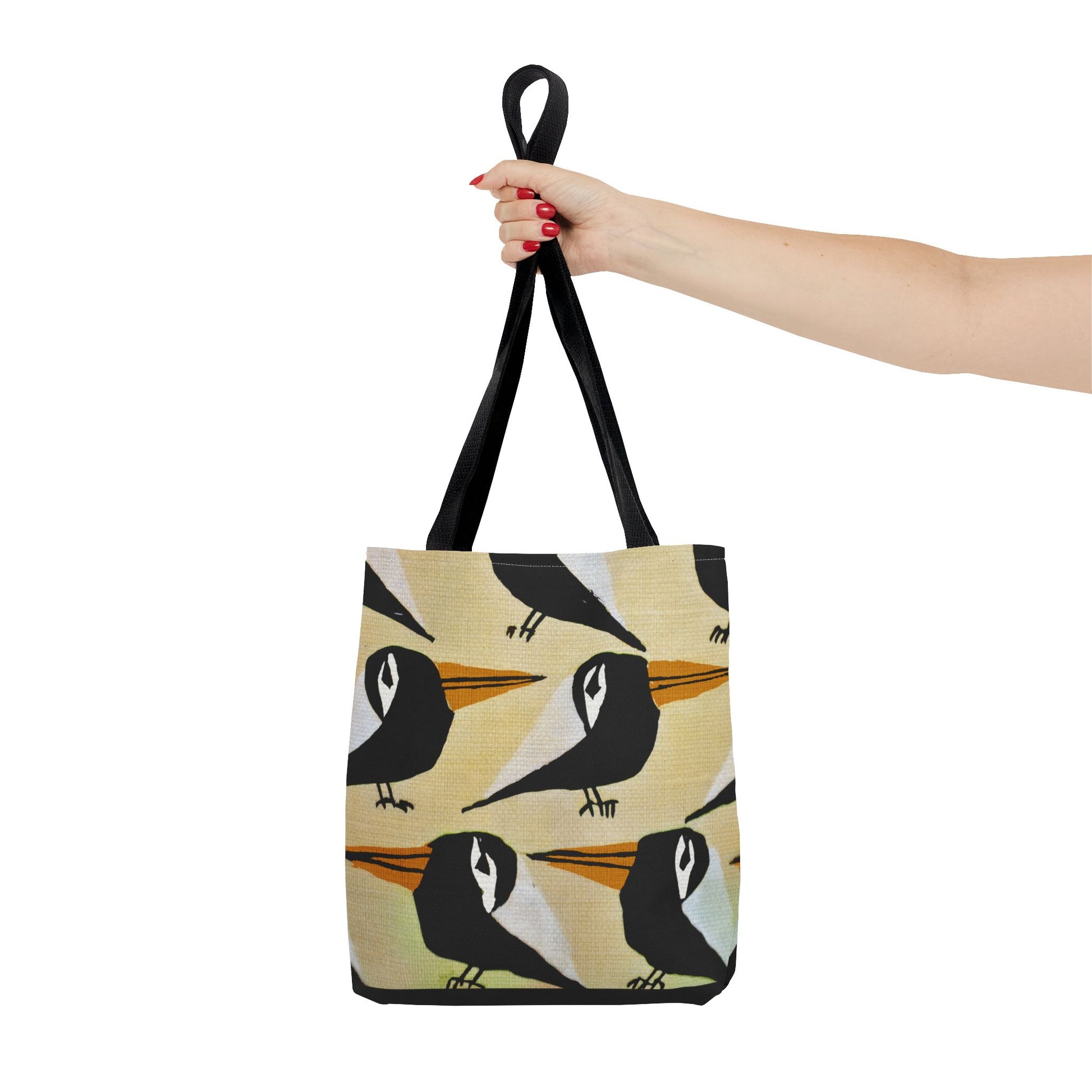 Whimsical Bird Pattern Tote Bag, Eco-Friendly Shopping Bag, Beach Tote, Gift for Nature Lovers, Summer Accessory, Lightweight Carryall