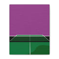 Midwest Modern Abstract Ping Pong Table Pop Art - Matte Canvas, Stretched, 1.25" - game room art, home decor, wall art, ping pong