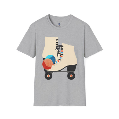 Roller Skates and Pom Poms Graphic Art - 100% Cotton T-Shirt