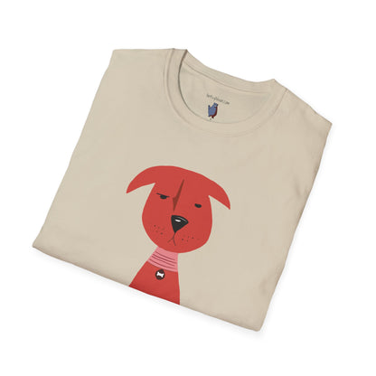 Scrappy Little Dog Graphic Art Tee - 100% Cotton T-Shirt