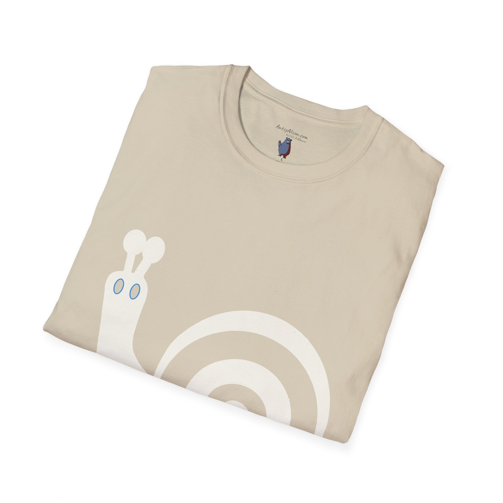 Midwest Modern Pop Icon Snail - 100% Cotton Graphic Tee - snail, gastropoda