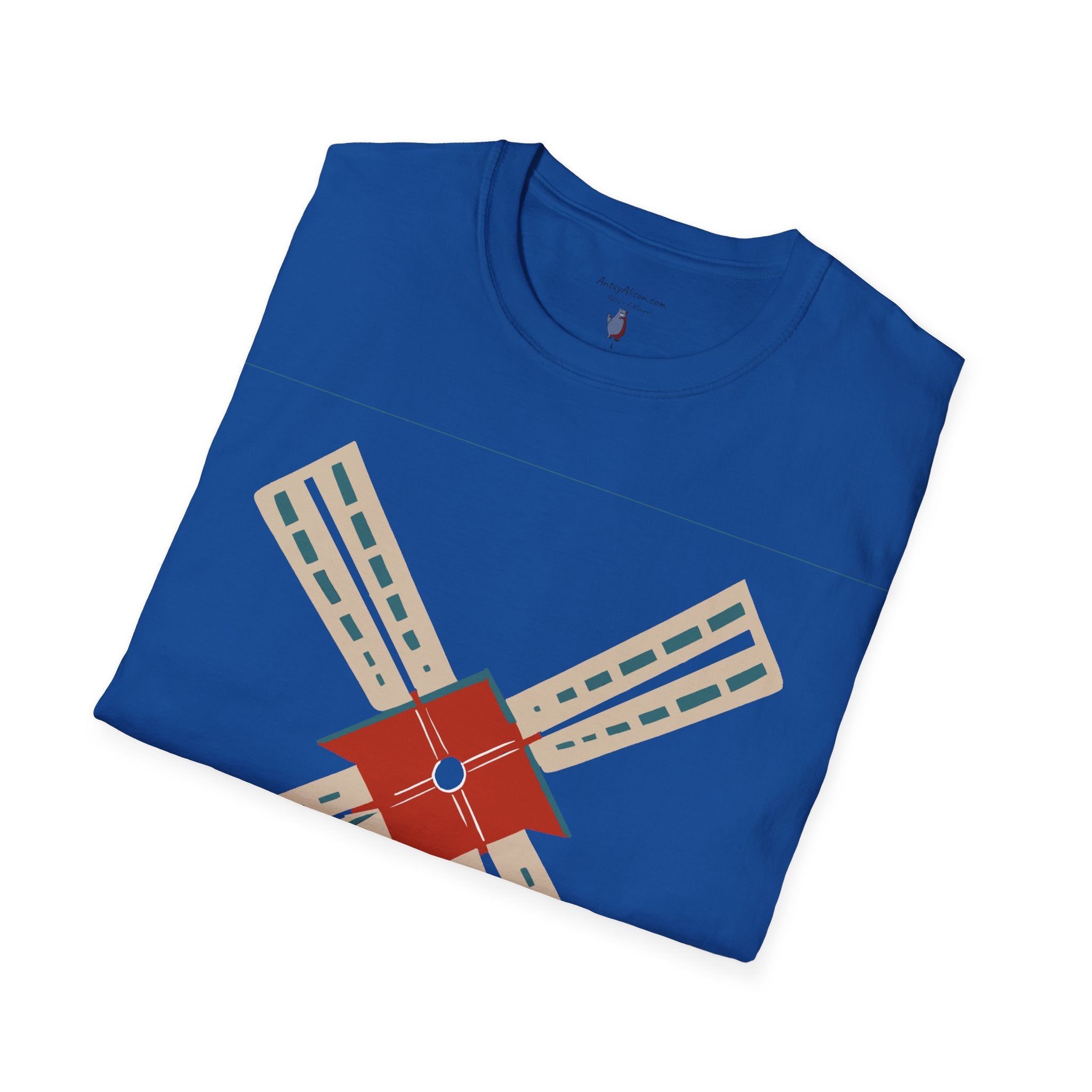 Modern Windmill - Unisex Softstyle Graphic T-Shirt