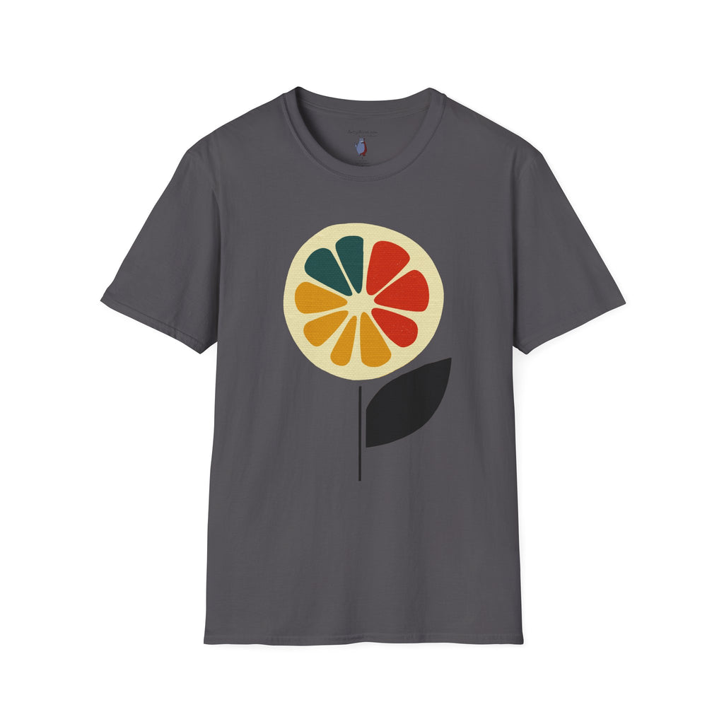 Midwest Modern Pop Art Lemon Flower - 100% Cotton Graphic Tee - unisex, pop, lemon, icon
