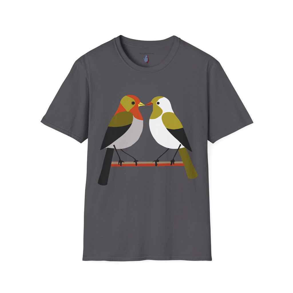 Modern Lovebirds - Unisex Softstyle T-Shirt 100% Cotton